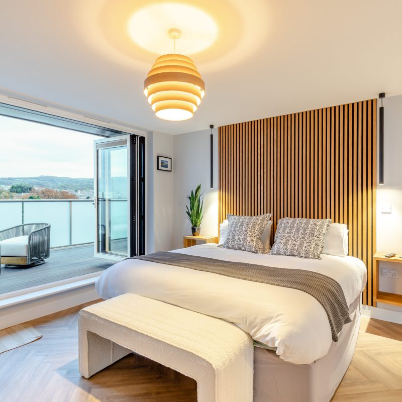 Bedroom and Balcony, Palm Court Hotel and Suites, 5 Culver Road, Shanklin