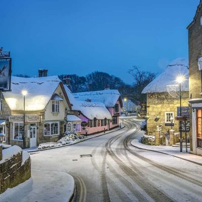 A snowy Shanklin Village A Winter Retreat
